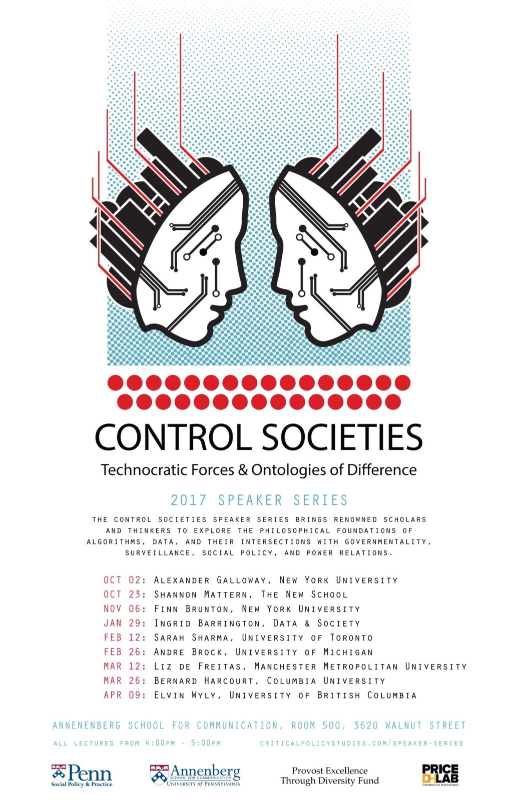 Flier for 2017-2018 Control Societies Speaker Series
