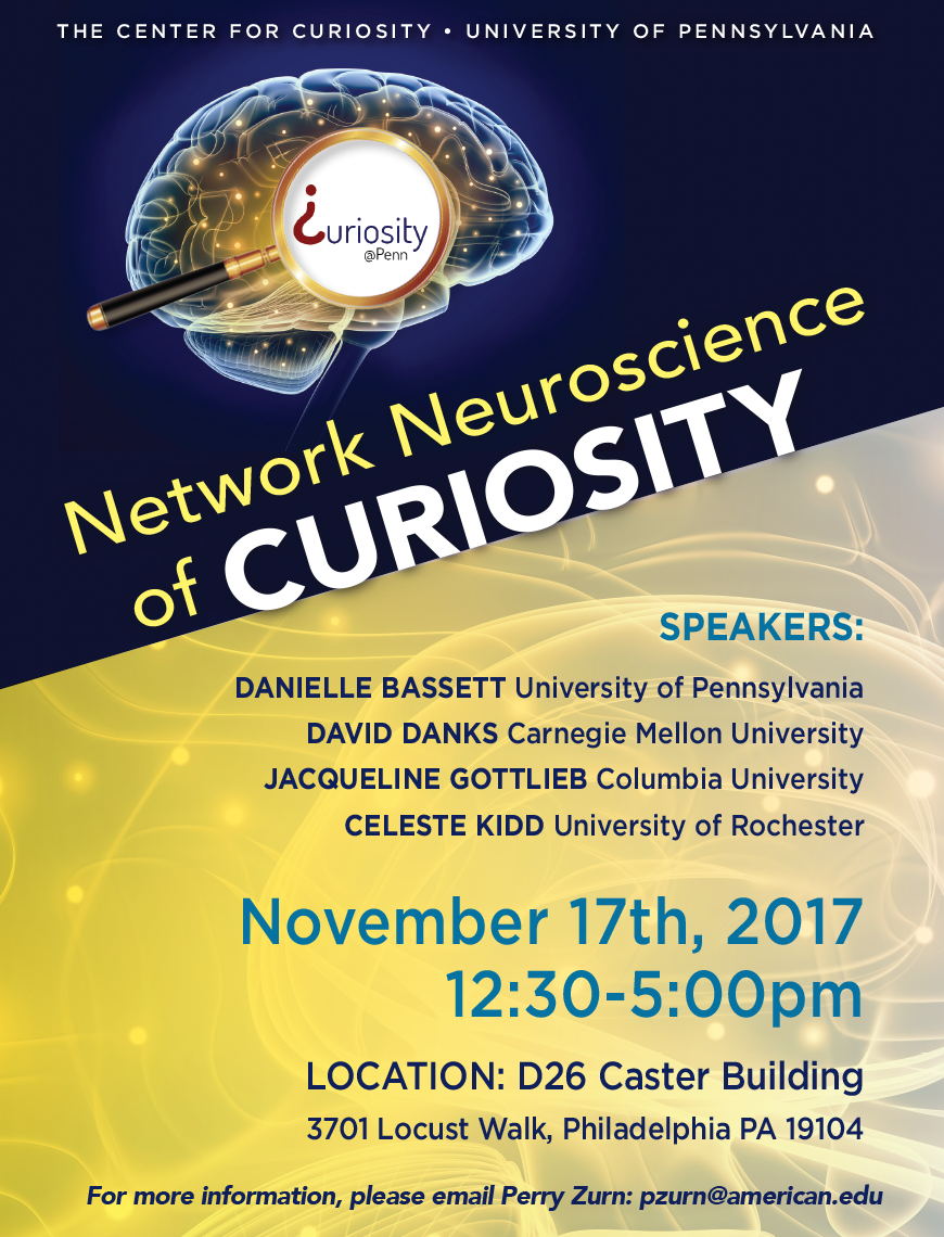 Flier for Network Neuroscience of Curiosity event