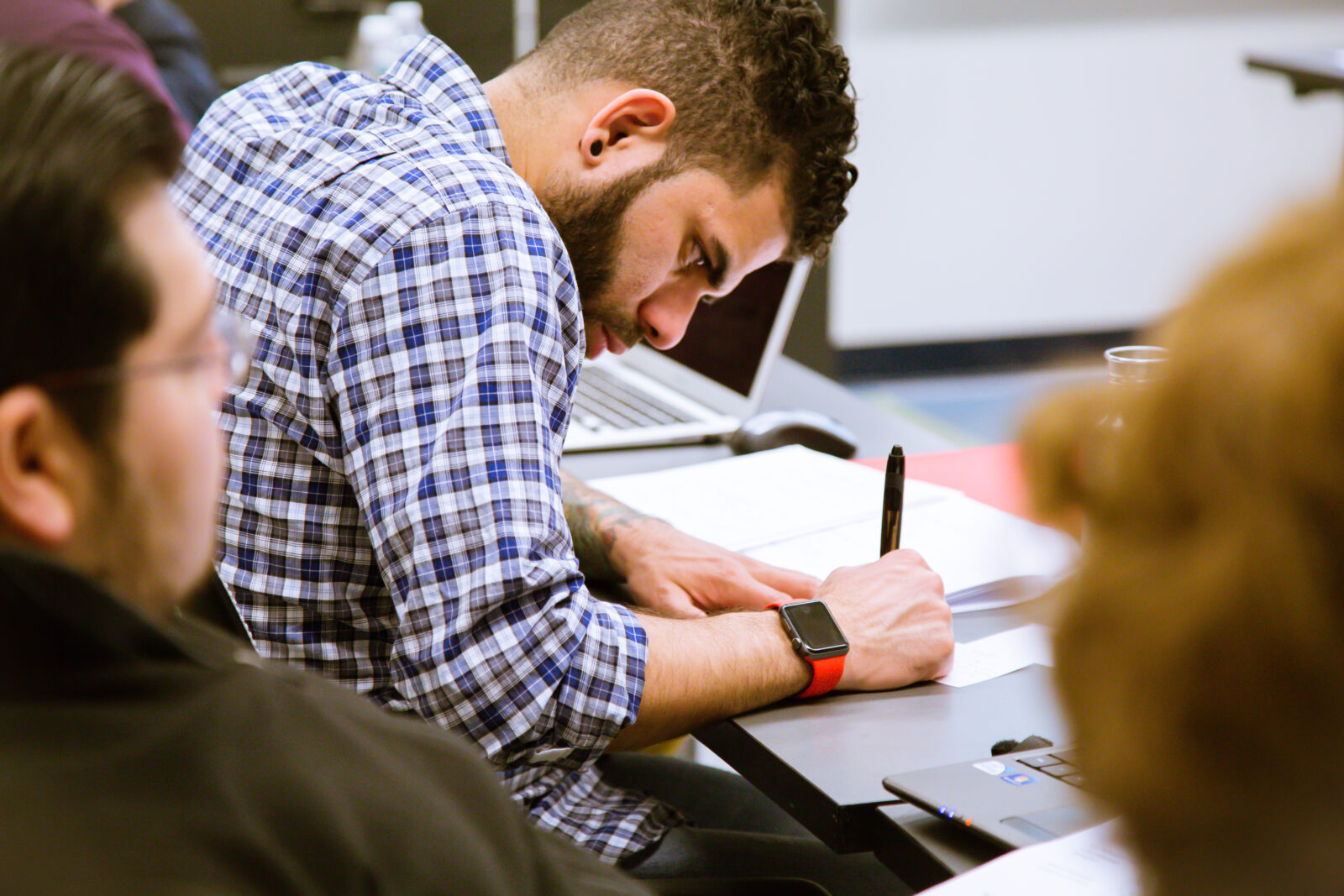 A student in a DSW classroom.