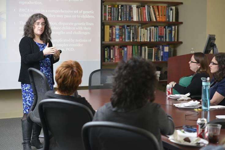 Dr. Allison Werner-Lin teaches a class