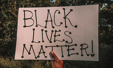 Black Lives Matter sign