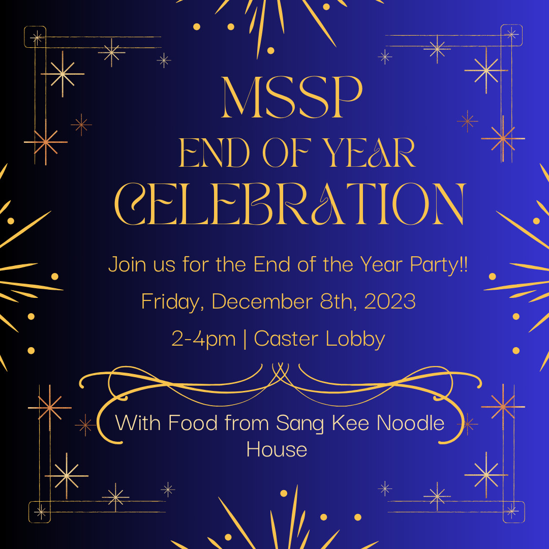 MSSP End Of Year Party flyer