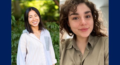 Headshots of Katie Fesperman (left) and Hannah Smith (right)