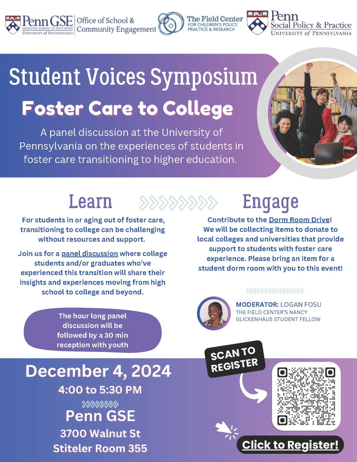 Student Voices Dec 4 Event Flyer (final) Image