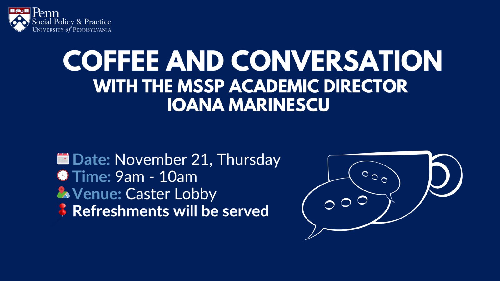 Coffee And Conversation With The Mssp Academic Director