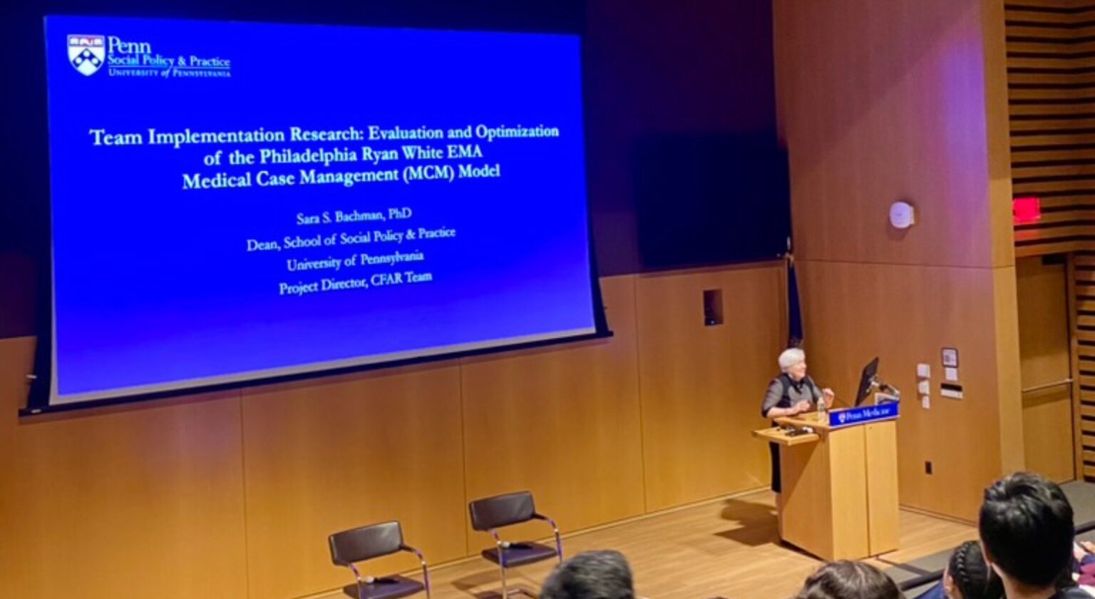 Dean Bachman delivers keynote at Penn Center for AIDS Research symposium