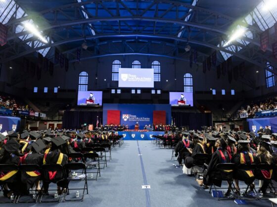Graduates in the Palestra at SP2 2025 Commencement