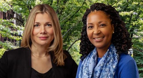 Headshots of Meredith Doherty and Tamara Cadet