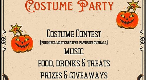 sp2 costume party flyer halloween pumpkins