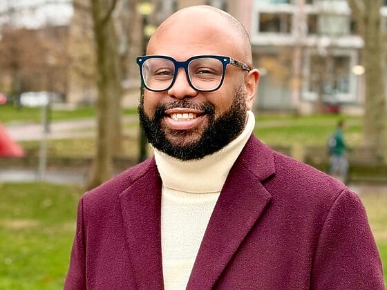 Headshot of Desmond Patton on Penn's campus